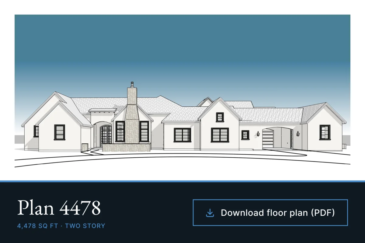 Plan 4478 — 4,478 sq ft floor plan