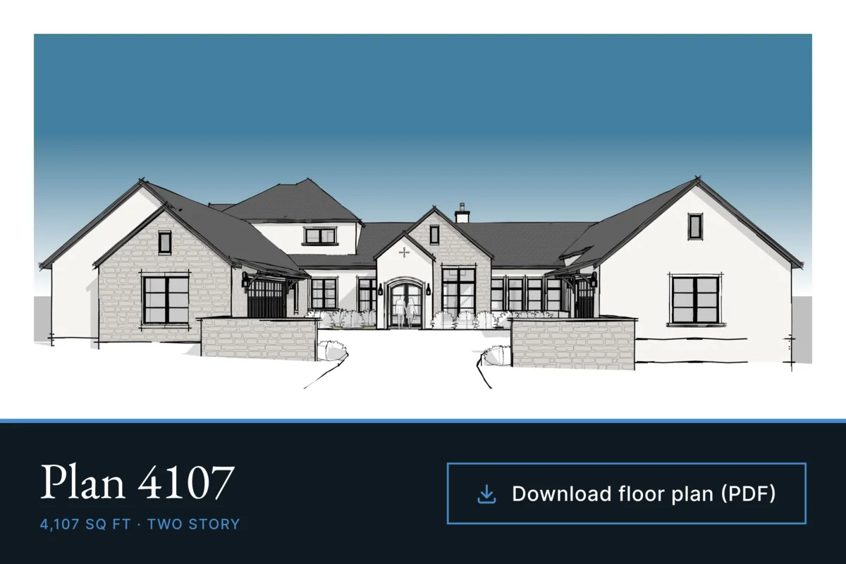 Plan 4107 — 4,107 sq ft floor plan