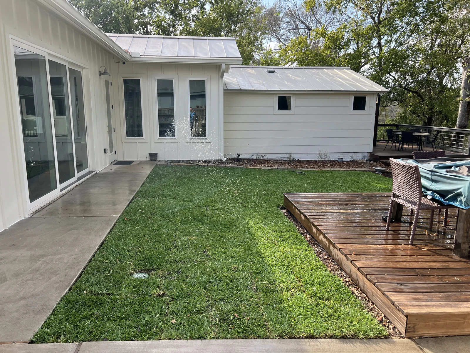 Backyard — after remodel