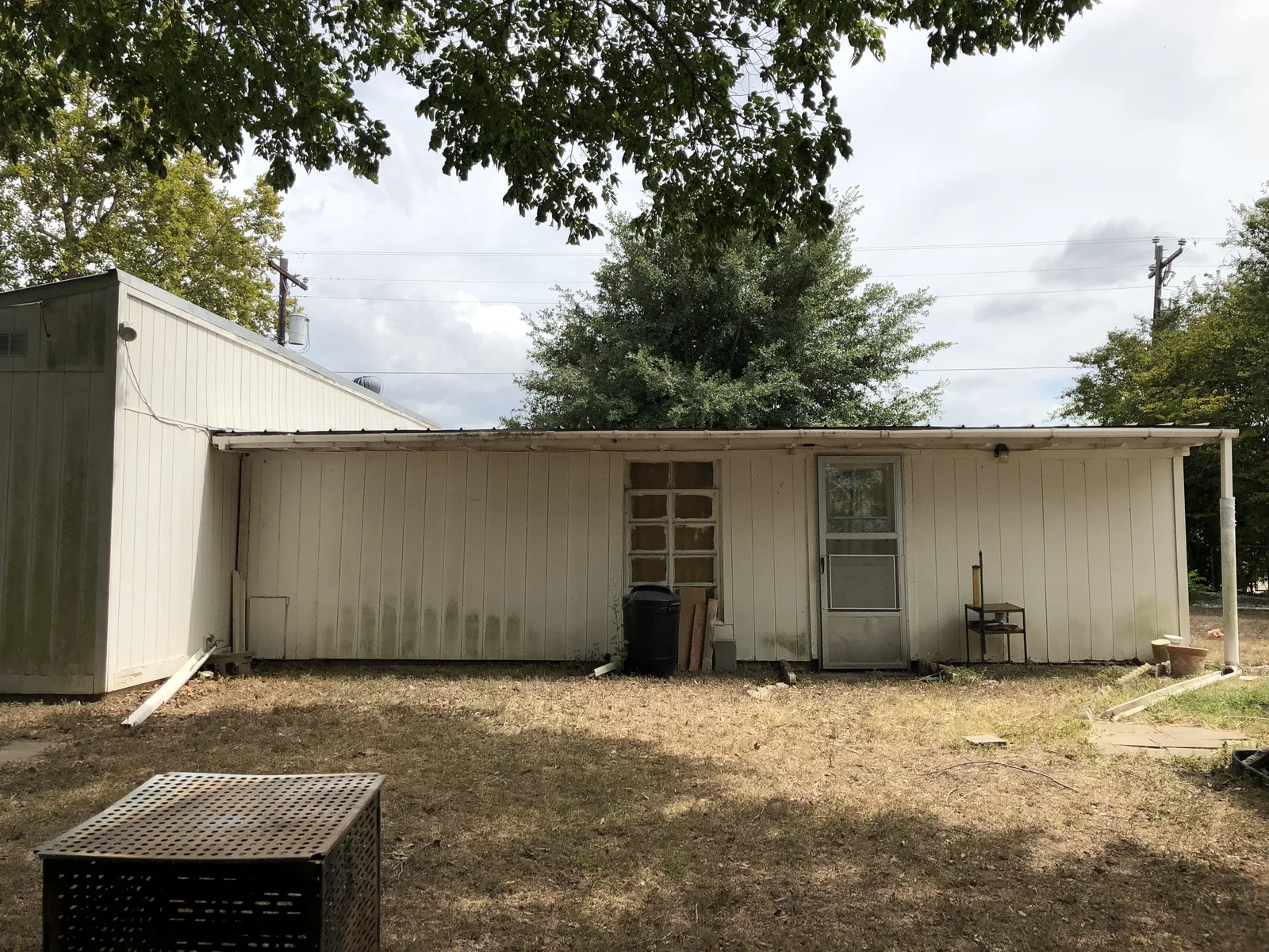 Backyard — before remodel