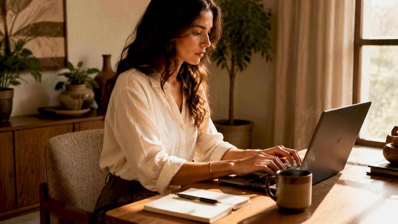 Hands typing on laptop testing payment gateway