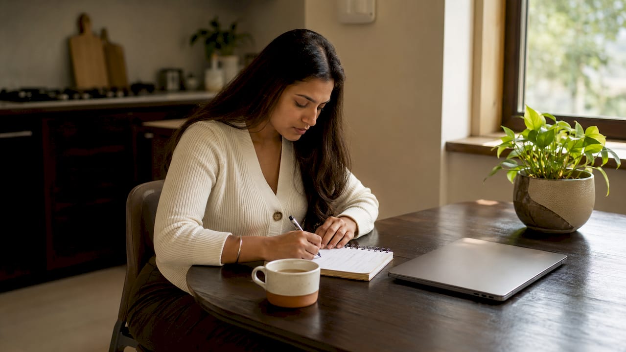 Hands typing payment retry notes on keyboard
