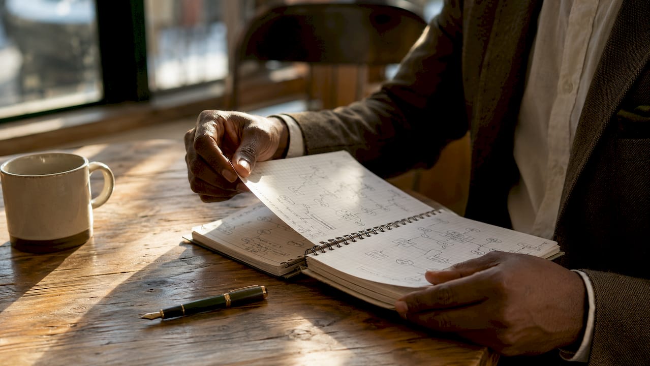 Hands reviewing subscription billing diagrams