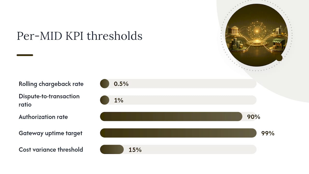 Diagram comparing per-MID versus aggregated portfolio KPIs