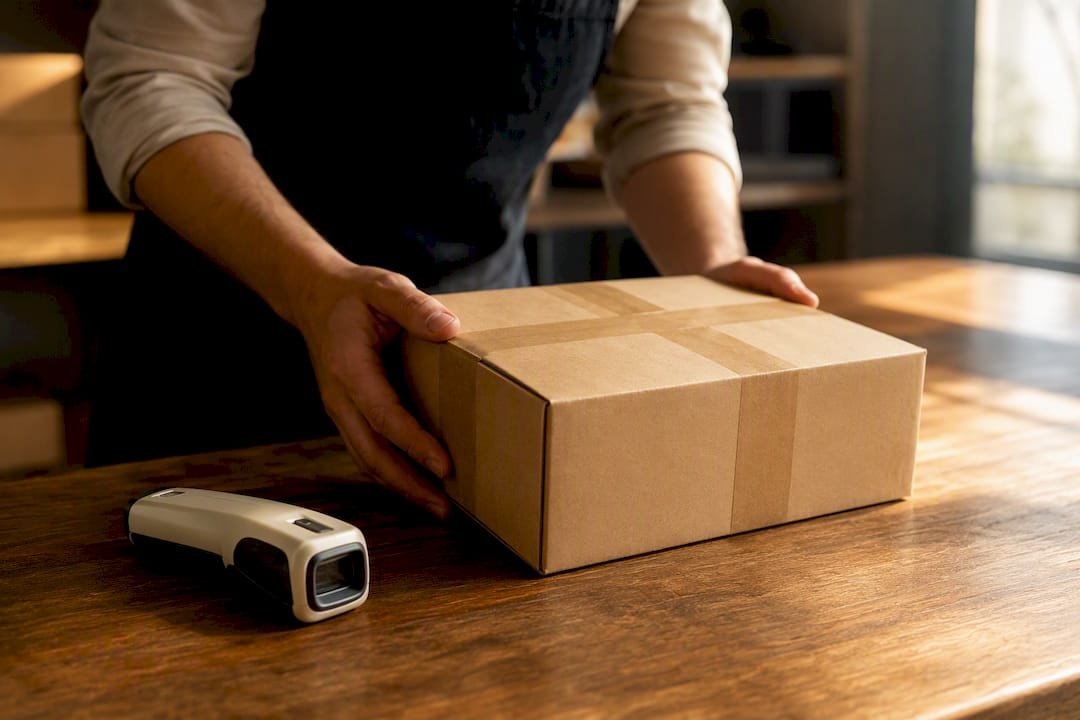 Parcel and scanner for delivery evidence