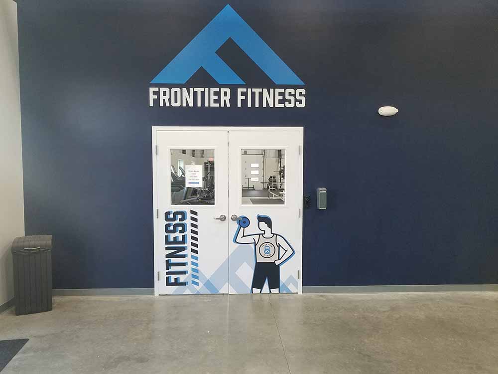 frontier fitness wall decals