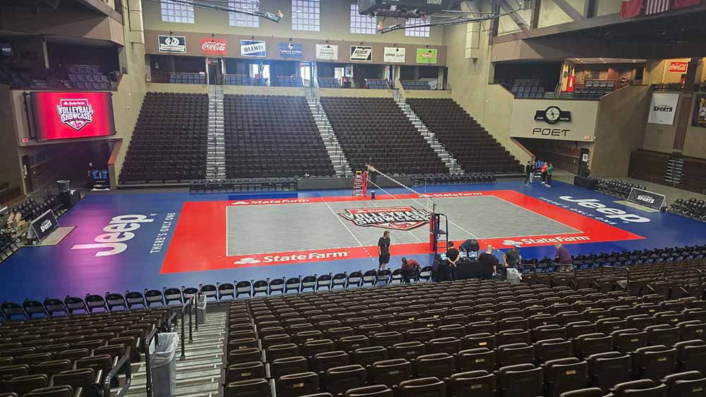 volleyball court decals