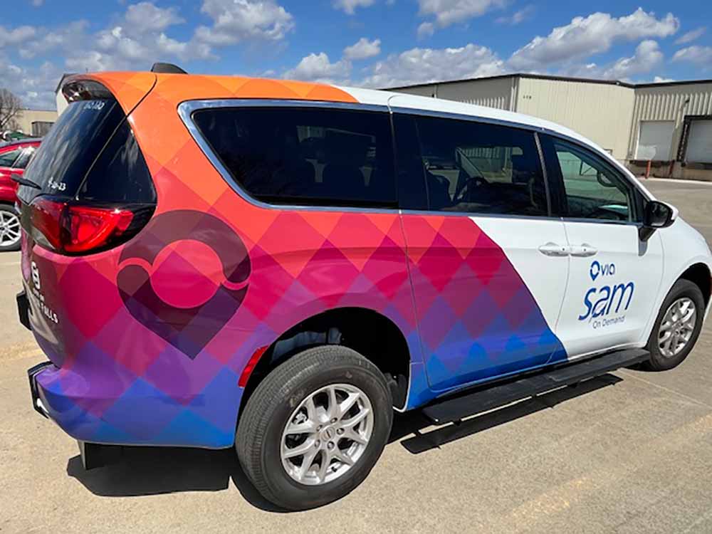partial van wrap