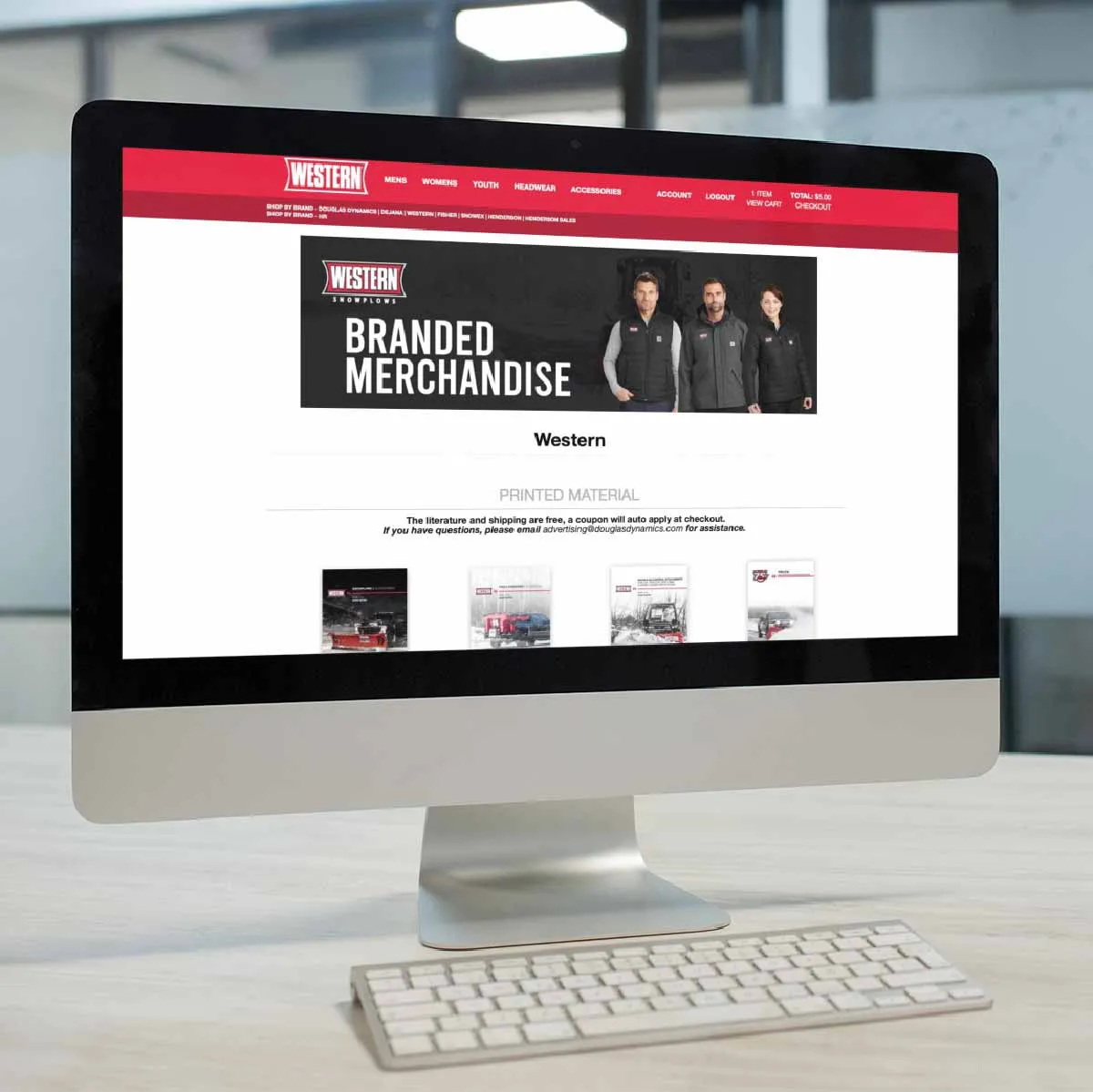 custom storefront on imac