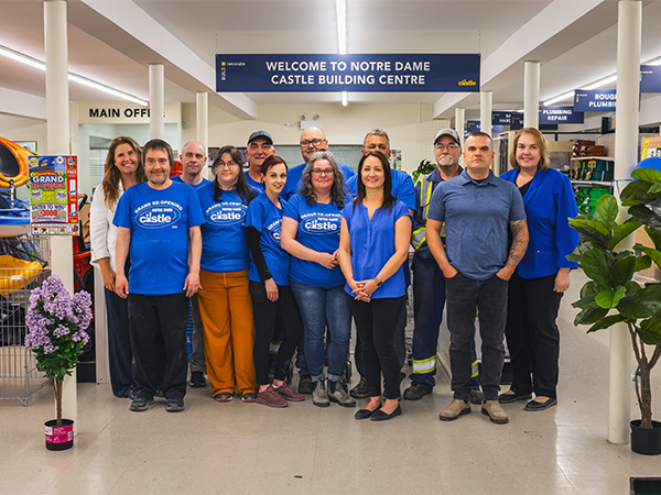 The team at Notre Dame Castle Building Centre