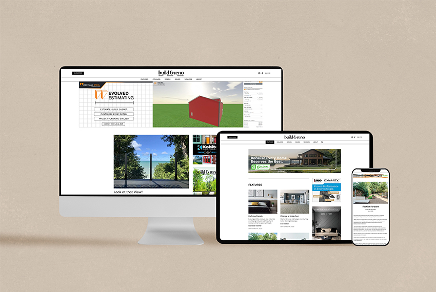The Build & Reno digital edition on desktop, tablet and mobile