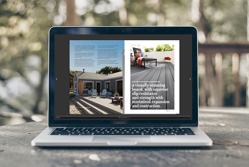 A Build & Reno feature spread on decking