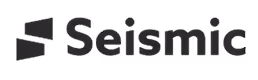 Seismic company logo with stacked trapezoid shapes on the left