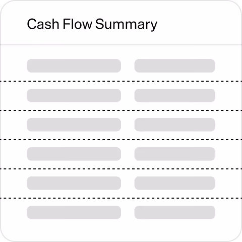 Cash Flow Summary