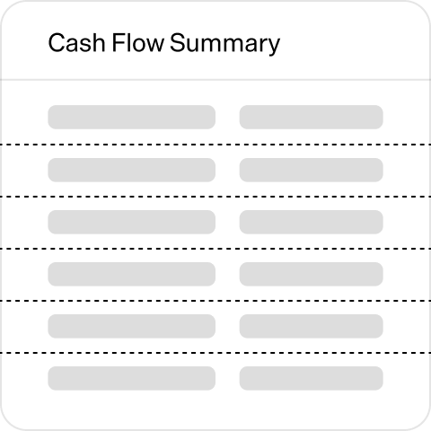 Cash Flow Summary
