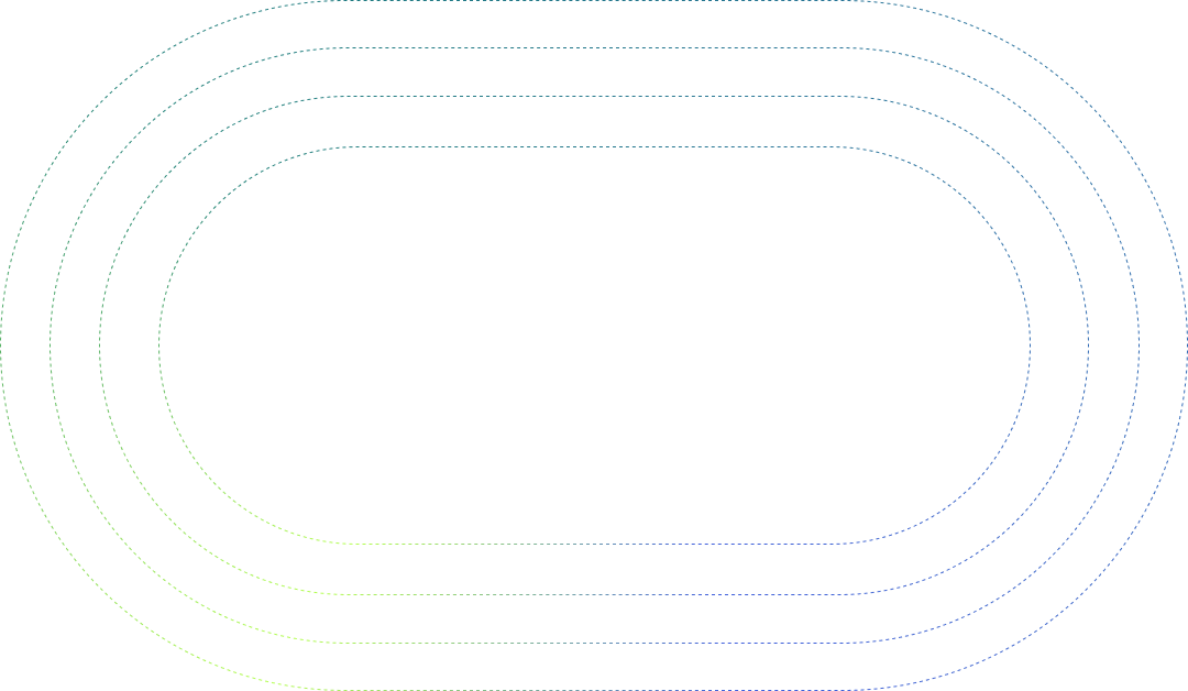 Decorative gradient dashed rings