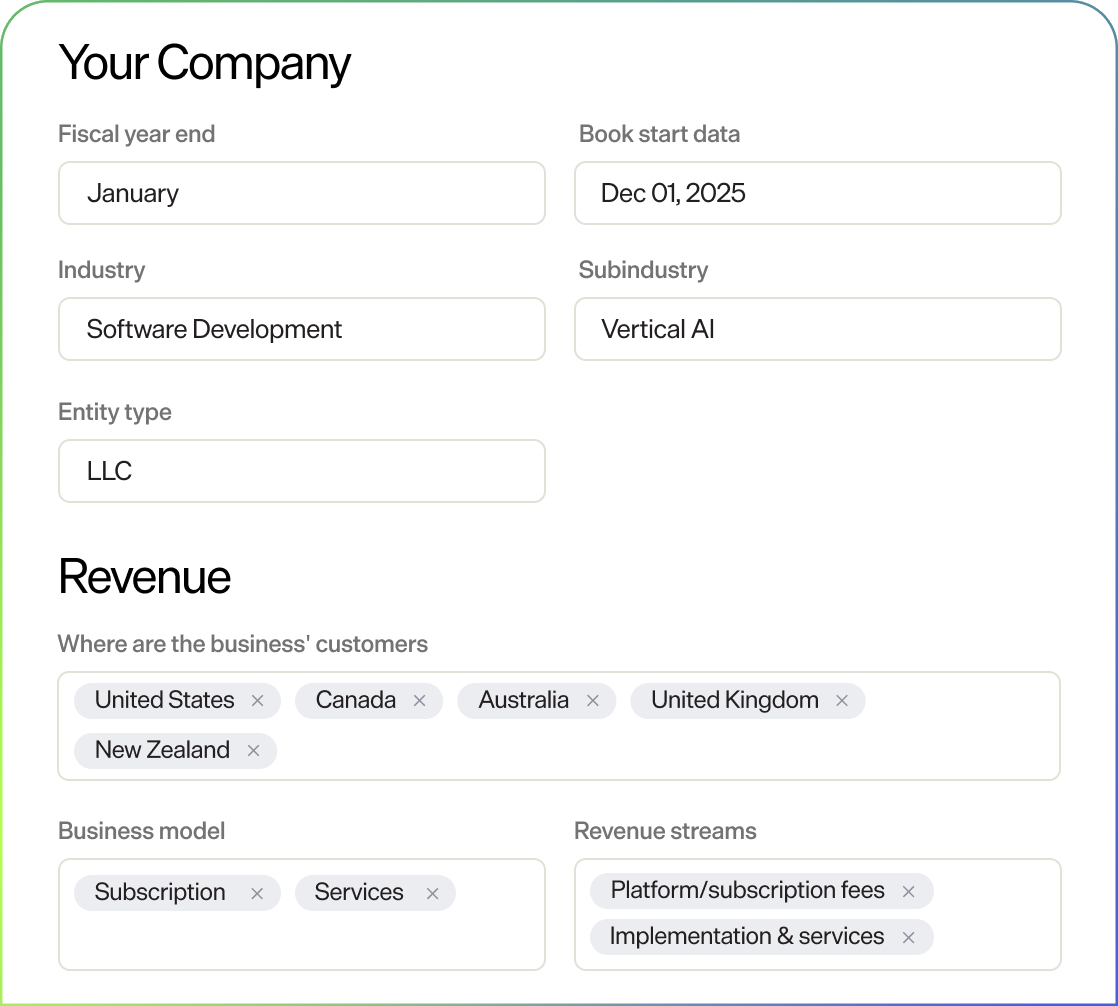 Scout business profile overlay