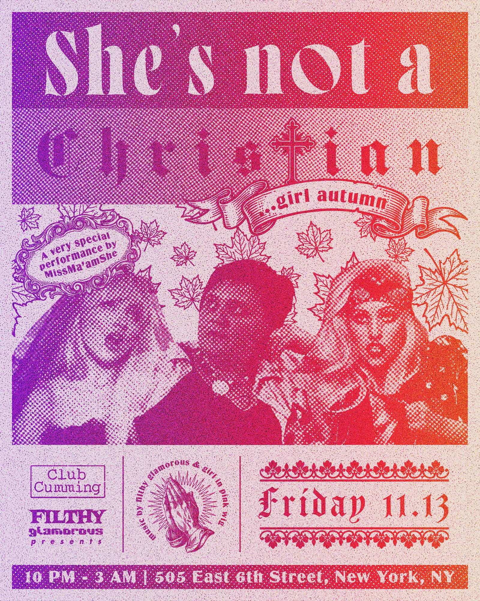 She's Not A Christian... Girl Autumn poster