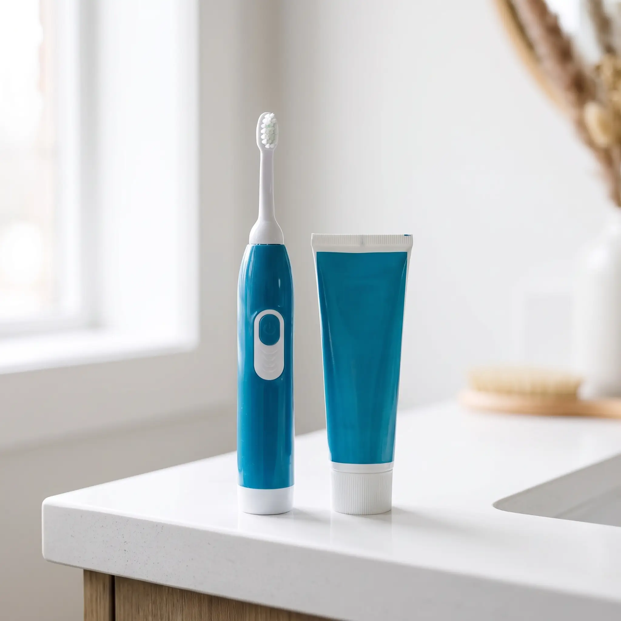 Ultrasonic pet toothbrush and toothpaste kit at the Grooming Gorgeous salon