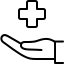 Solid black square icon used as a neutral placeholder or background element with no details.