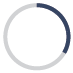 A circle featuring a blue and white background, creating a simple yet striking visual contrast.