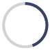 Circle with a blue and white background, showcasing a minimalist design with vibrant colors.