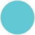 A solid blue circle set against a deep black background, emphasizing the vibrant color.