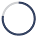 Circle with a blue and white background, creating a minimalist and visually appealing design.