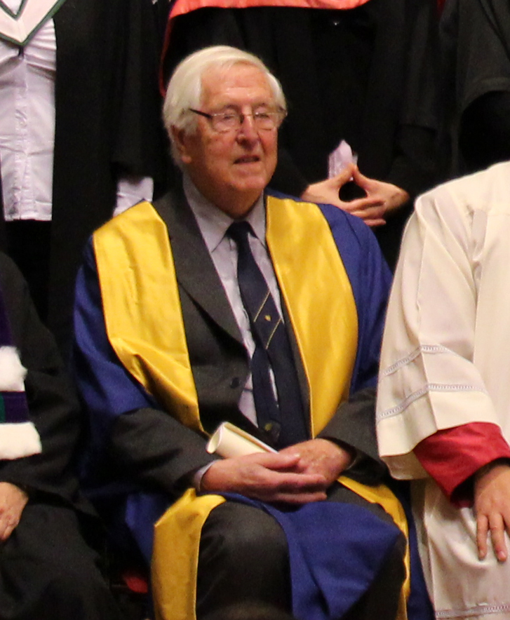 Professor Jack Scarisbrick at a 2016 graduation ceremony