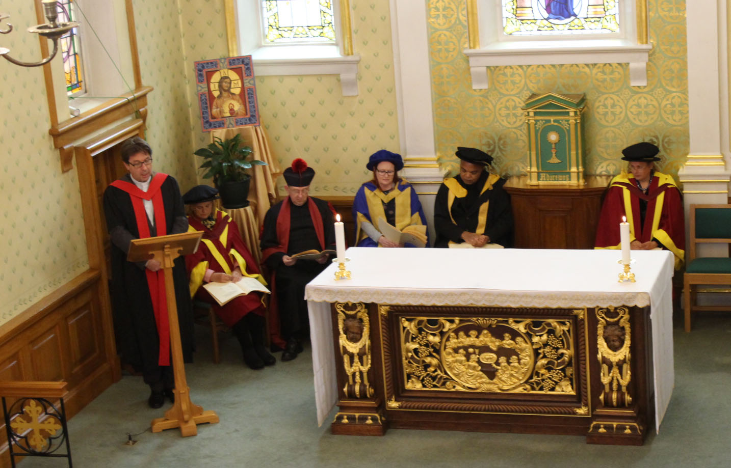 Dcn Dr Harry Schnitker speaking at Maryvale Chapel