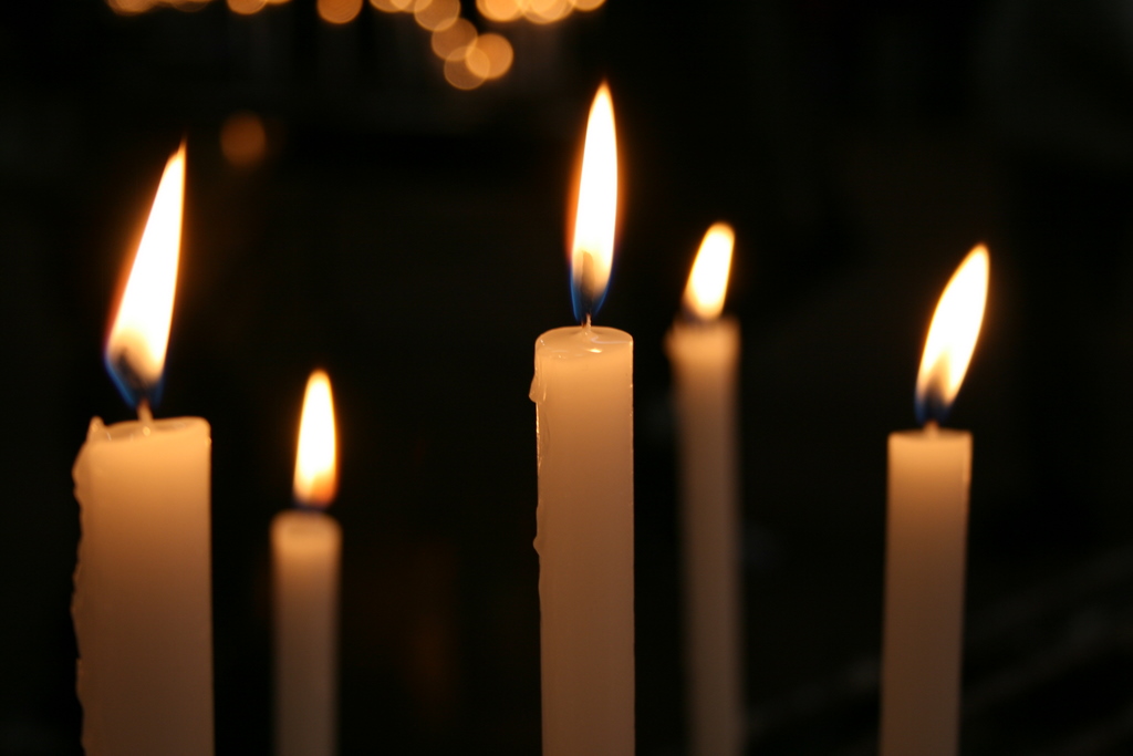 Candles burning