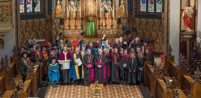 A Maryvale graduation ceremony at Oscott College