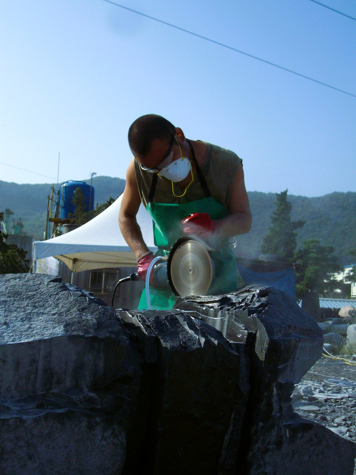Liu Yang working on the model