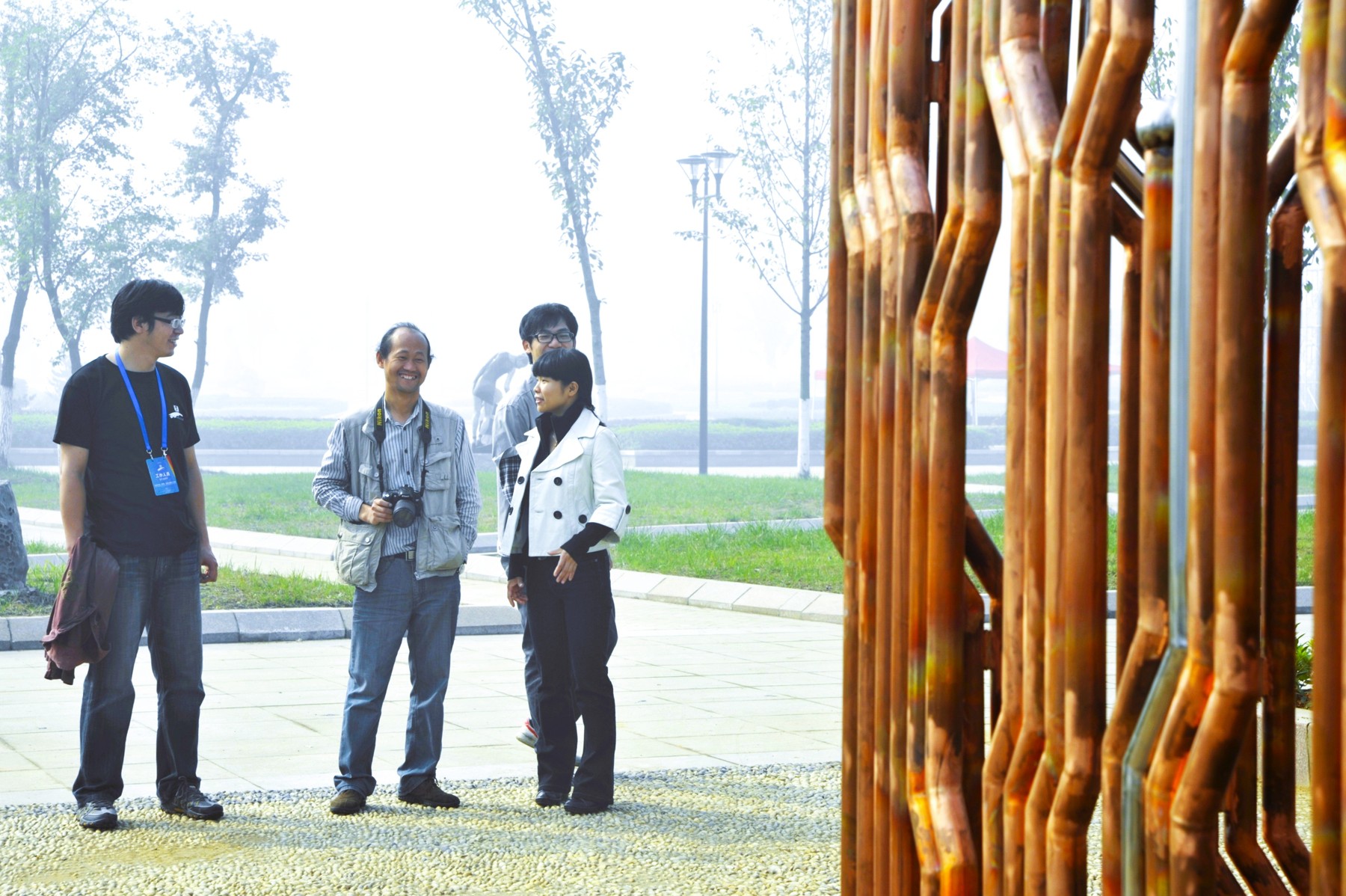 Into the Copper Age — Beside the sculpture