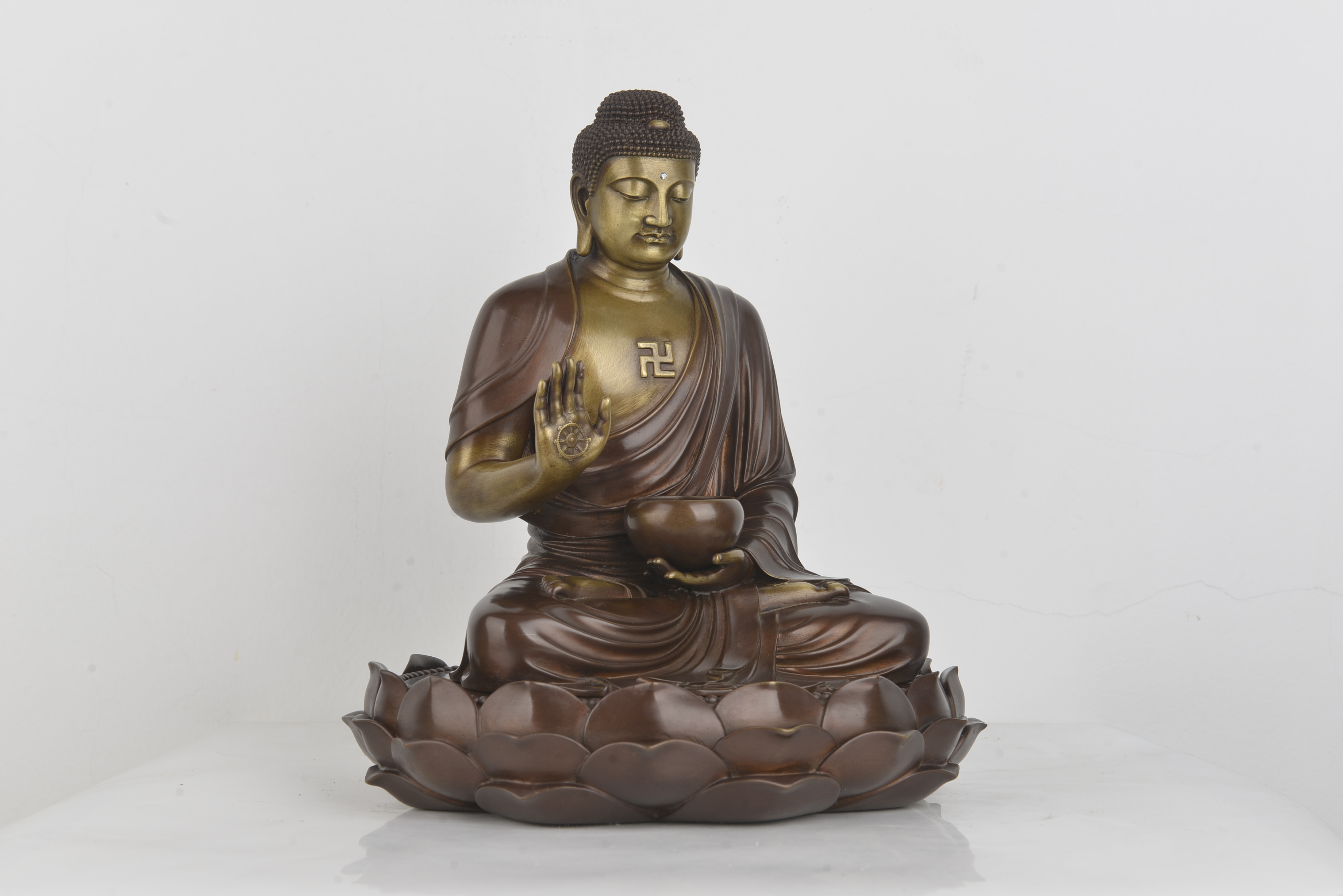 Shakyamuni Buddha — A second view of the seated figure