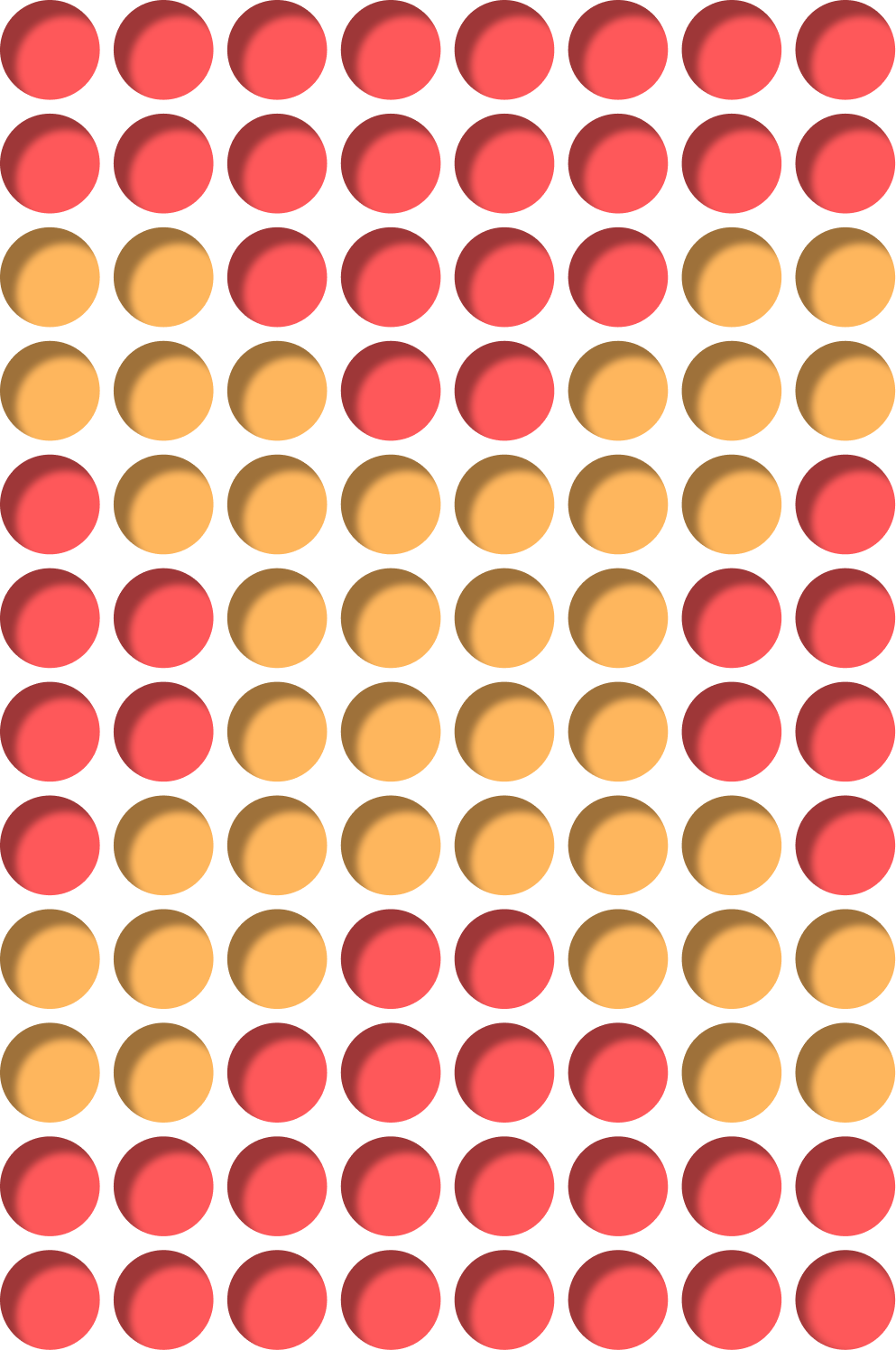 Compound problem dot grid with an X