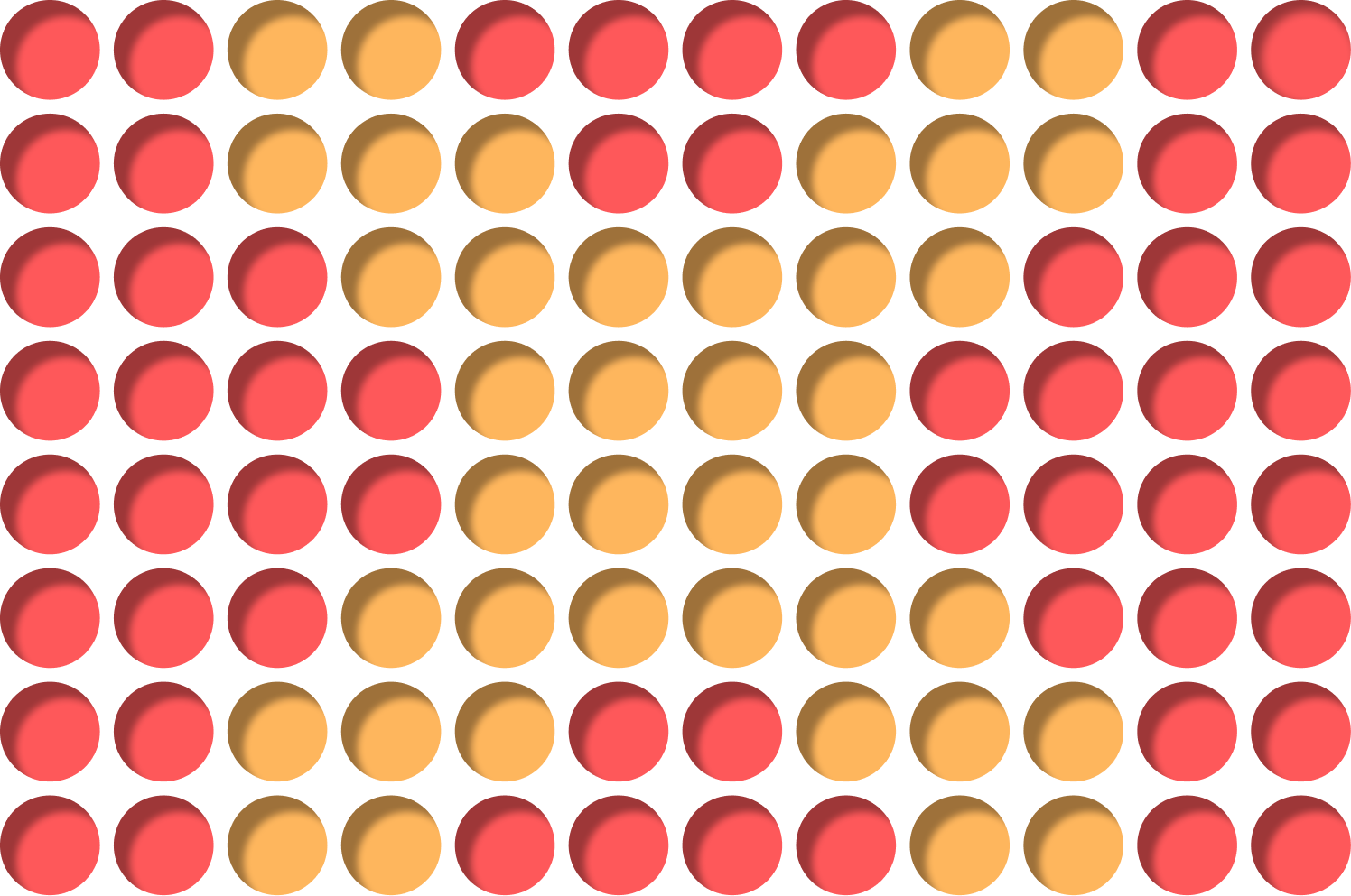 Compound problem dot grid with an X