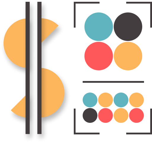 Dollar sign and program dot clusters