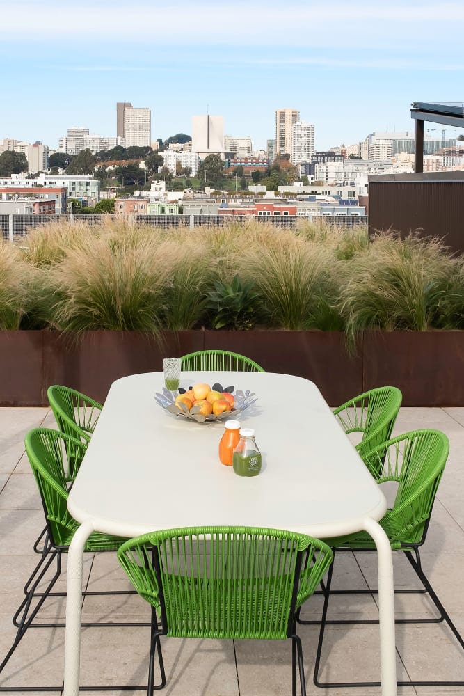 Rooftop patio