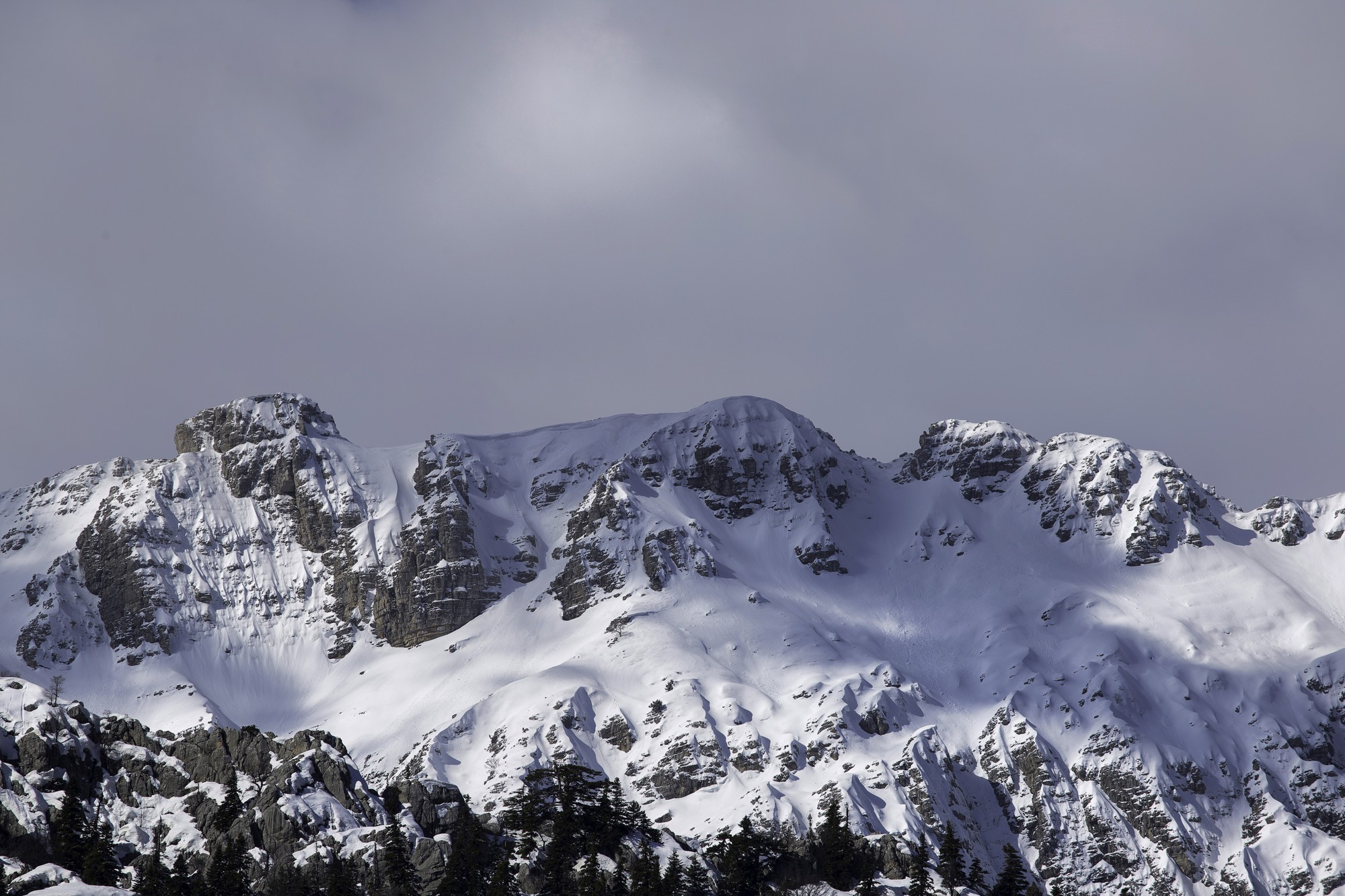 Snowy mountains