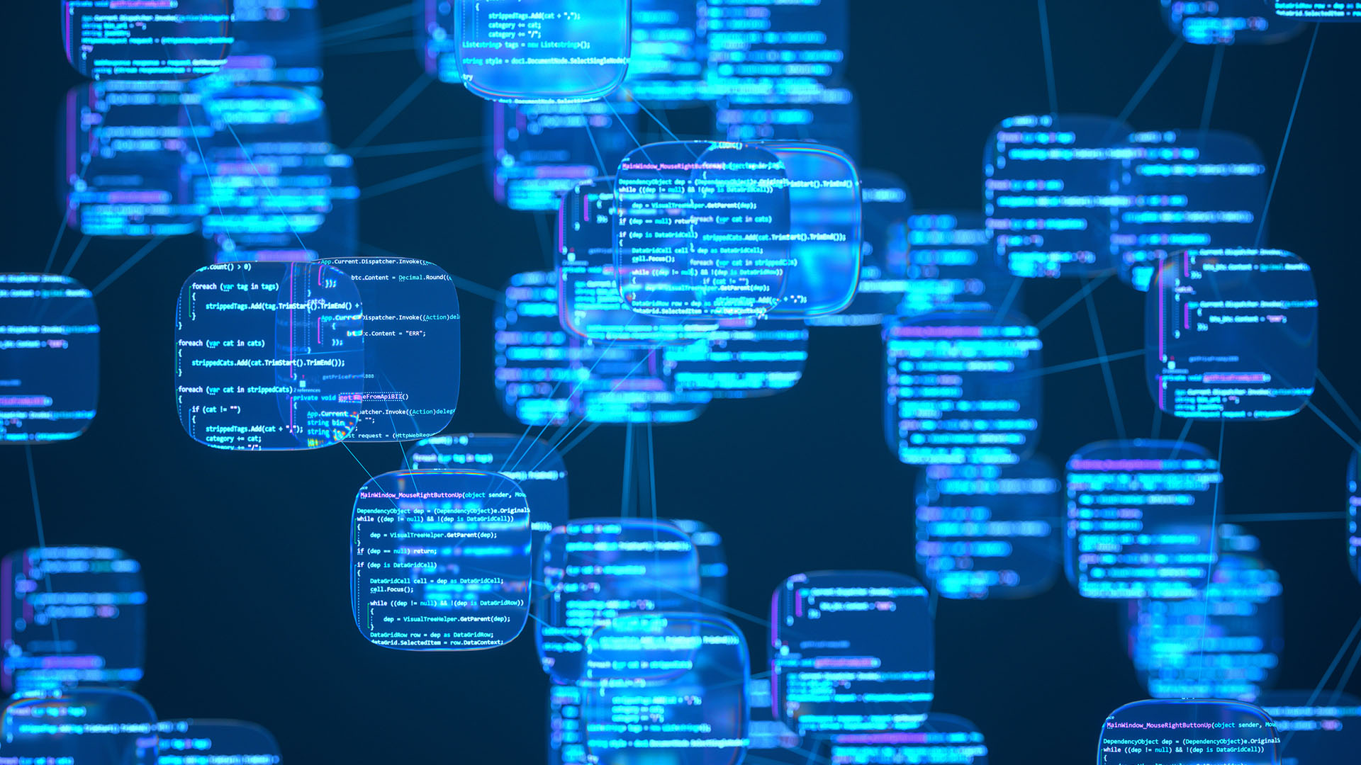 Diagram of a chatbot in the center connected to target, chat, code, database, cloud, settings, and document icons.