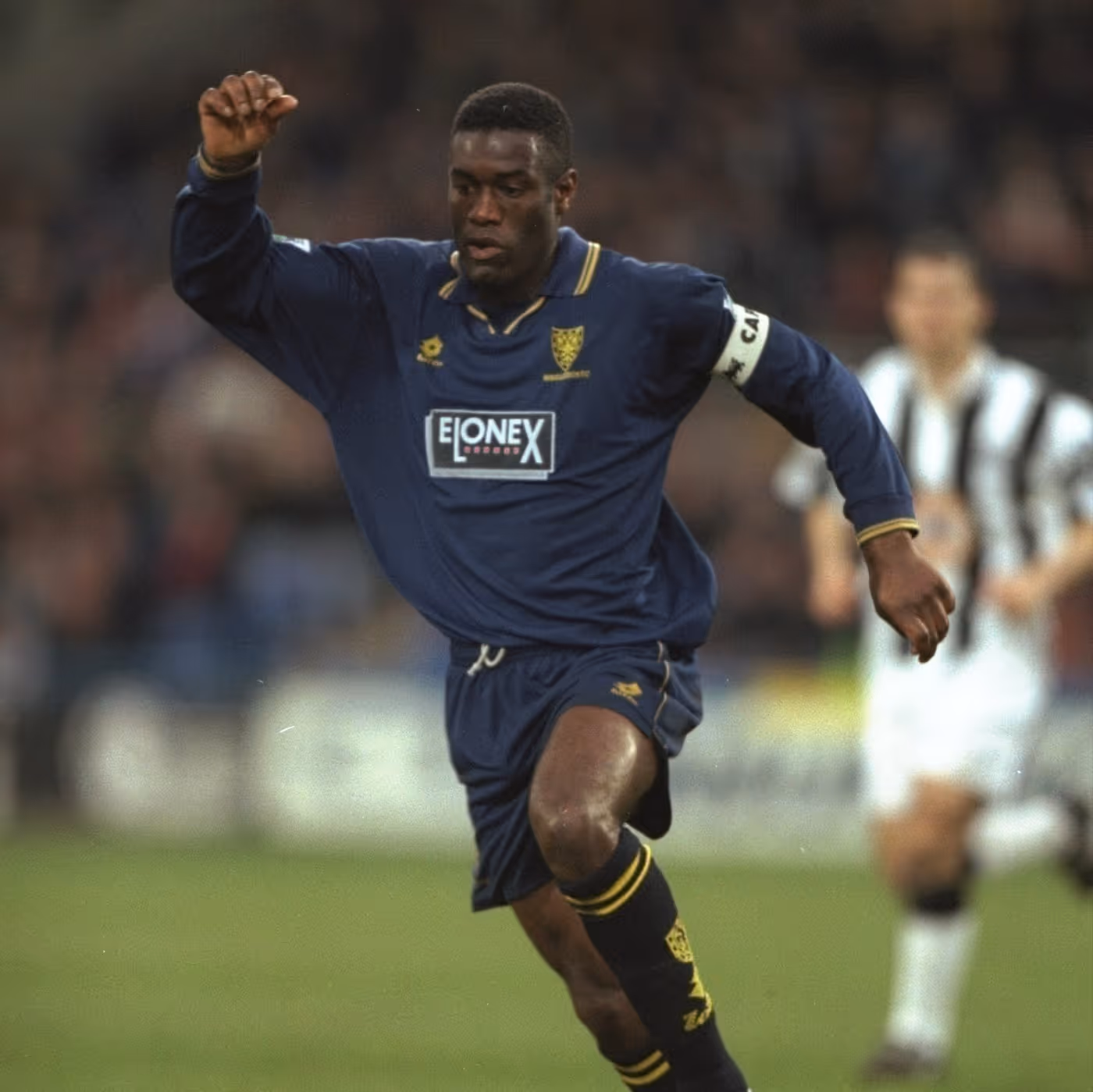 Robbie Earle playing in his Wimbledon days