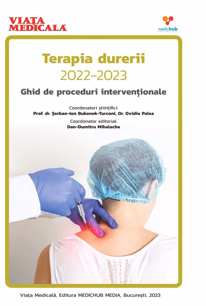Coperta cărții Terapia durerii 2022–2023, Ghid de proceduri intervenționale