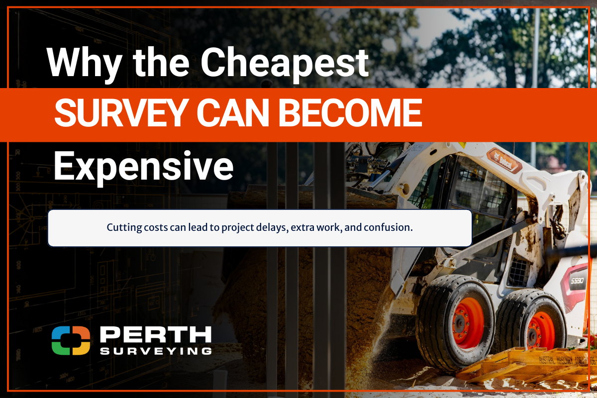 An image of an earthmoving equipment for the section on how surveys can be cheap.