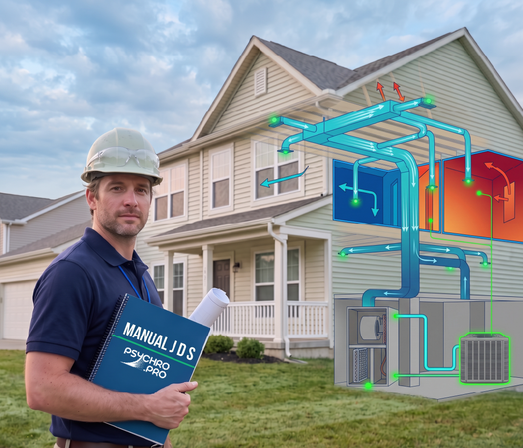 Complete Manual J, Manual D, and Manual S residential HVAC package