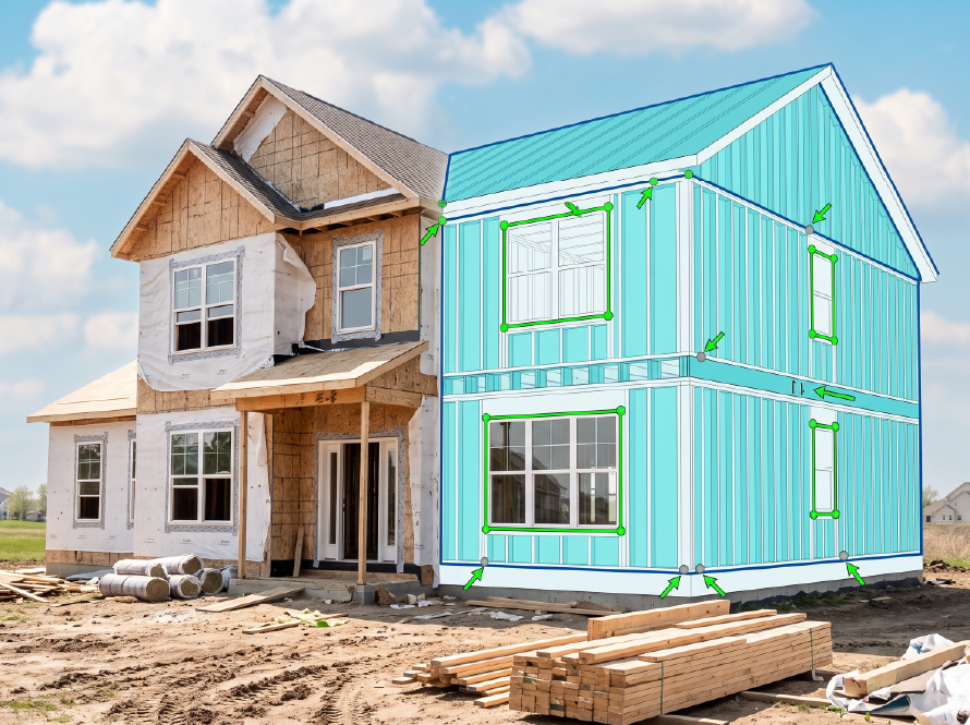 Residential building-envelope plans and energy specifications