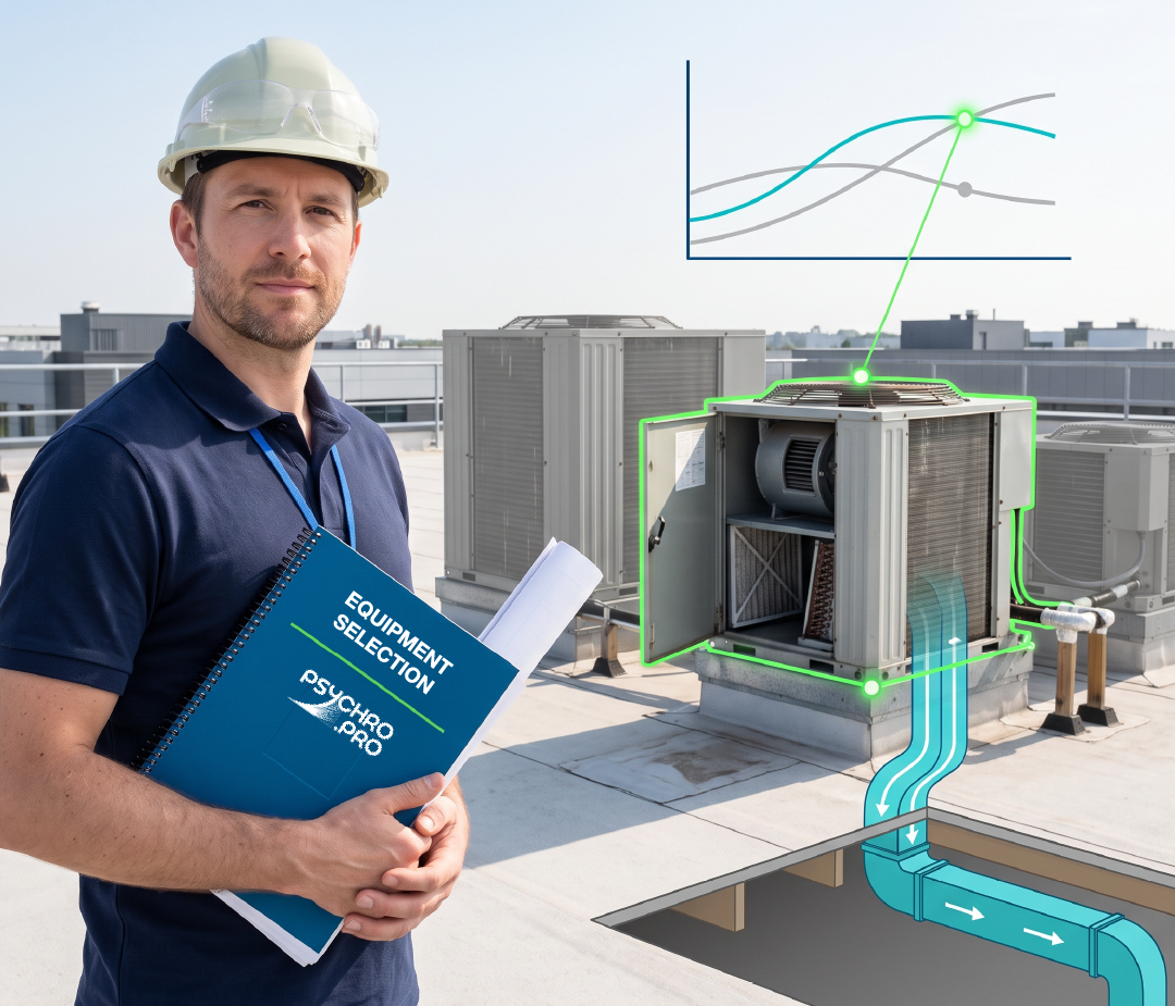 HVAC equipment selection documentation and technical product data