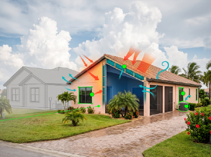Florida residential building-envelope and energy-performance review