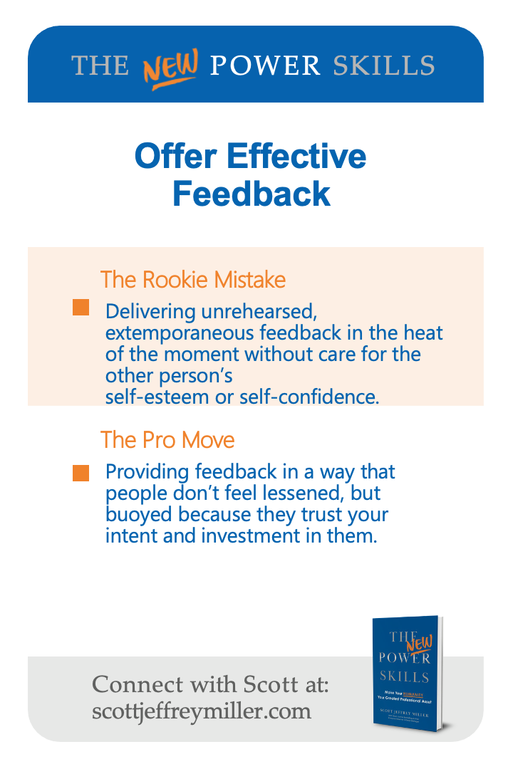 Offer Effective Feedback — card 3 (back)