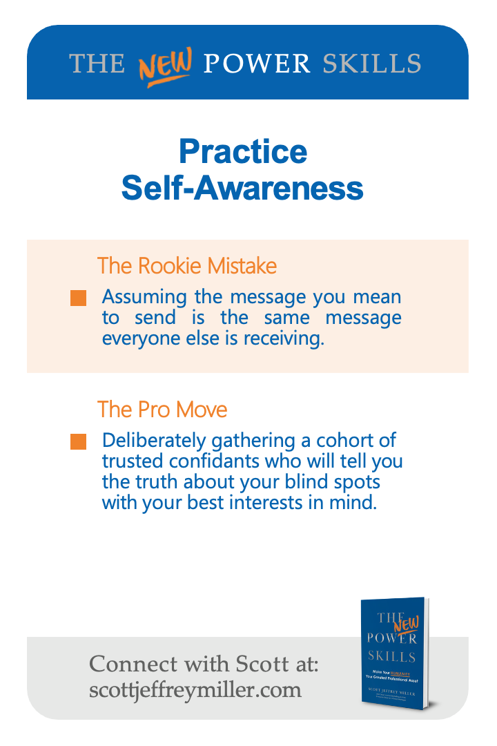 Practice Self-Awareness — The Rookie Mistake and The Pro Move (back)